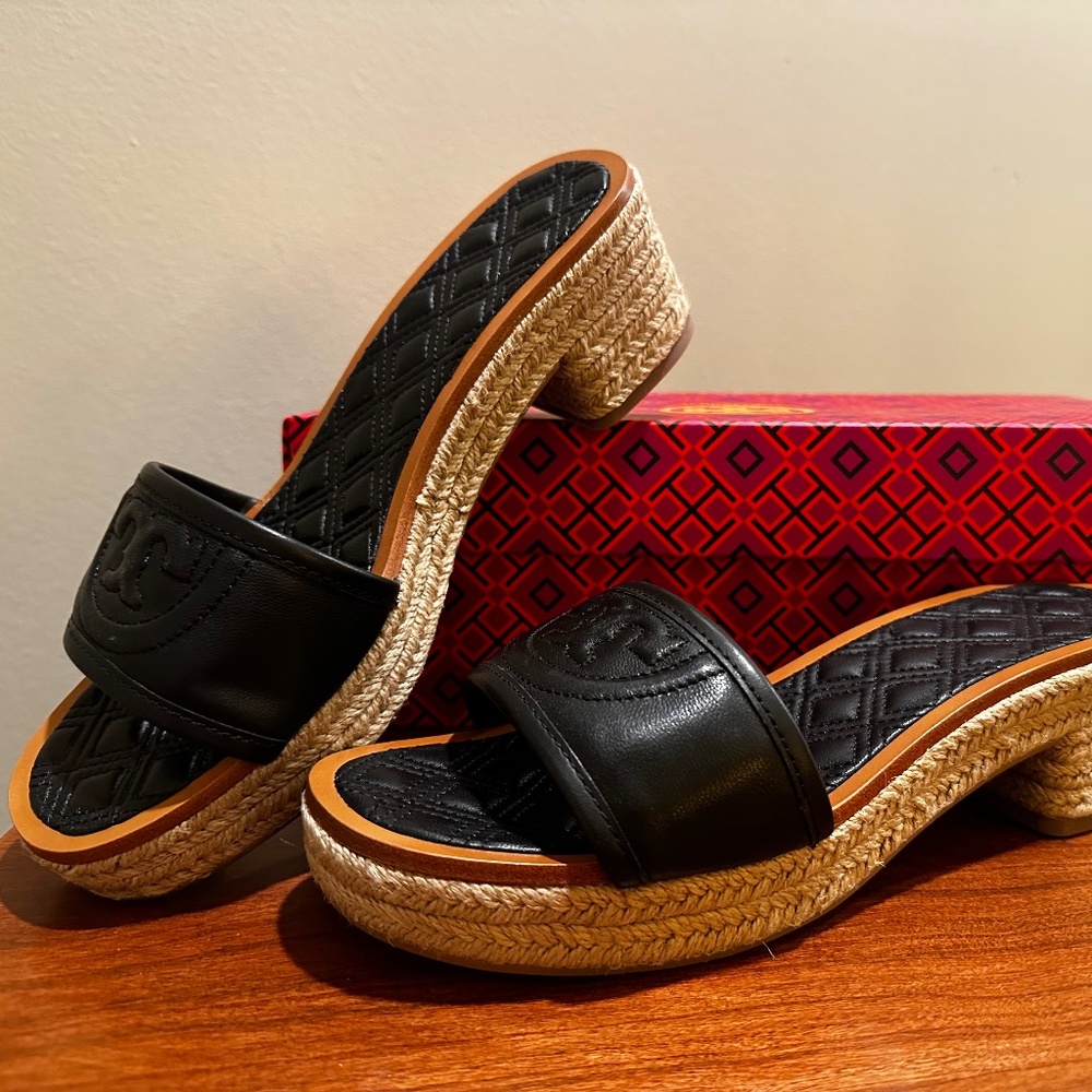 Tory Burch-Flemming 50mm Espadrille-North Leather